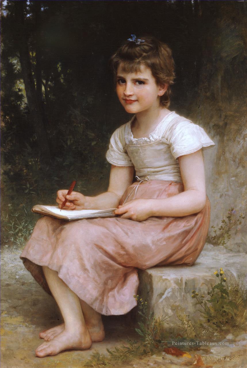 Une vocation 1896 réalisme William Adolphe Bouguereau Peintures à l'huile